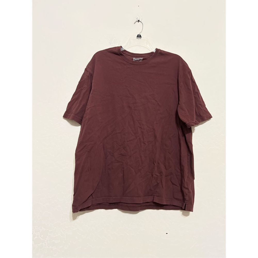 Duluth Trading Relaxed Fit Longtail T-Shirt Men XL Rust Cotton L/S Pullover